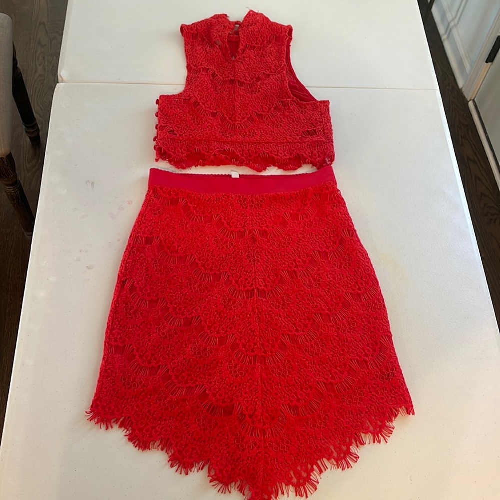 Free People Women’s Sabina Ginger Lace Two Piece Set